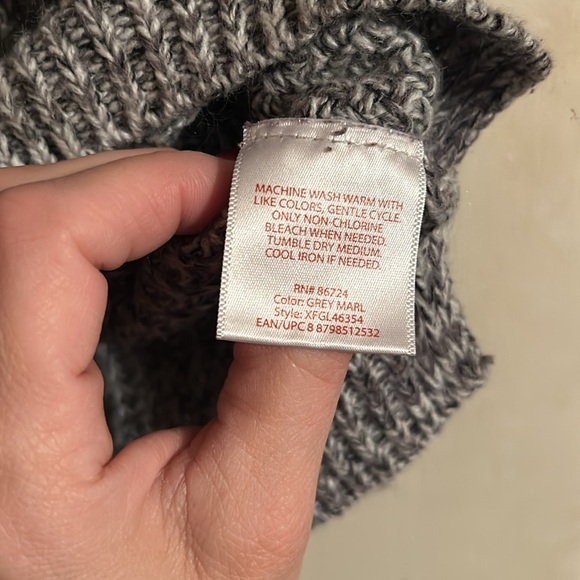 Faded Glory grey marl sweater, size large (12-14), very warm great condition - Picture 6 of 7